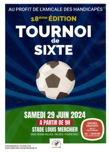 Affiche avec ballon de Football